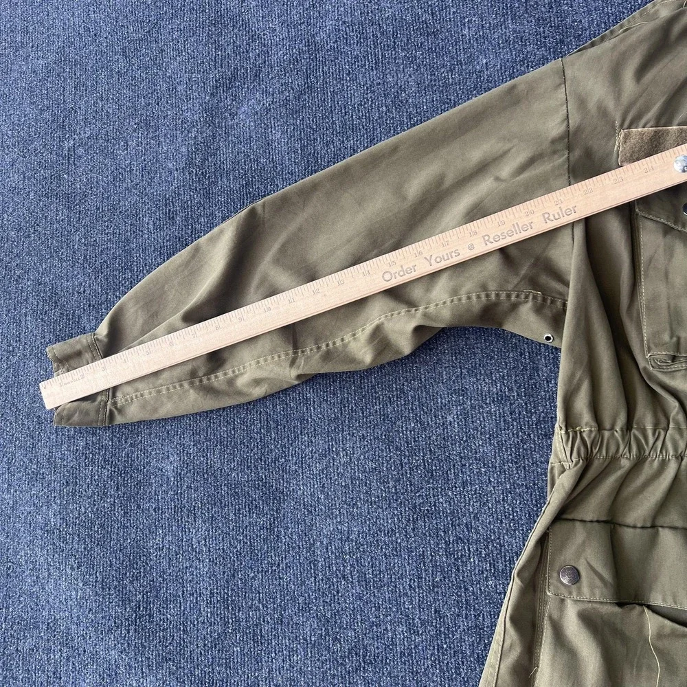 Vintage Military Field Jacket Mens Medium Large‎ OD Green Paratrooper Smock